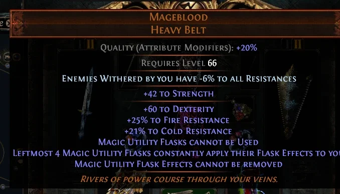 Mageblood - Path Of Exile Cruciable
