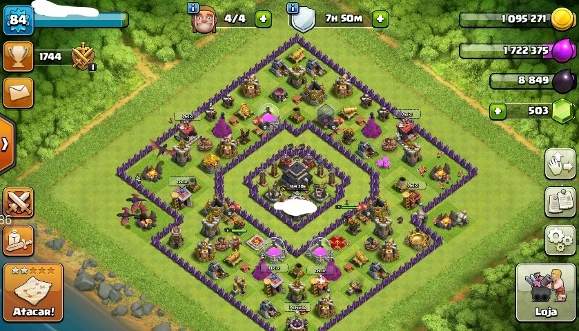 Conta CV9, barata ,de Clash Of Clans!