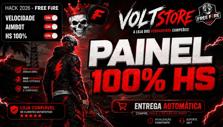 PAINEL XIT FREE FIRE • 100% HS • [ENTREGA AUTOMÁTICA]⚡