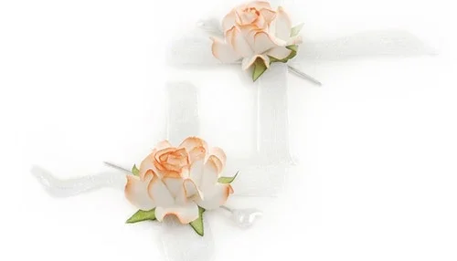 Alfinete Bicolor Rosas - Pacote com 10 Unidades