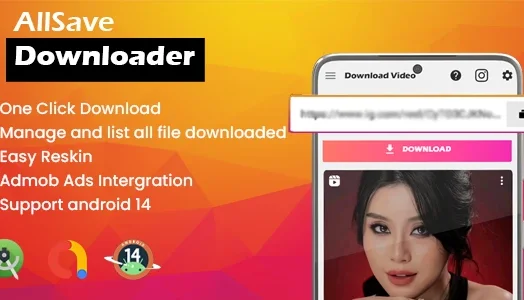 Source app AllSave Pro – Download de vídeos tudo-em-um