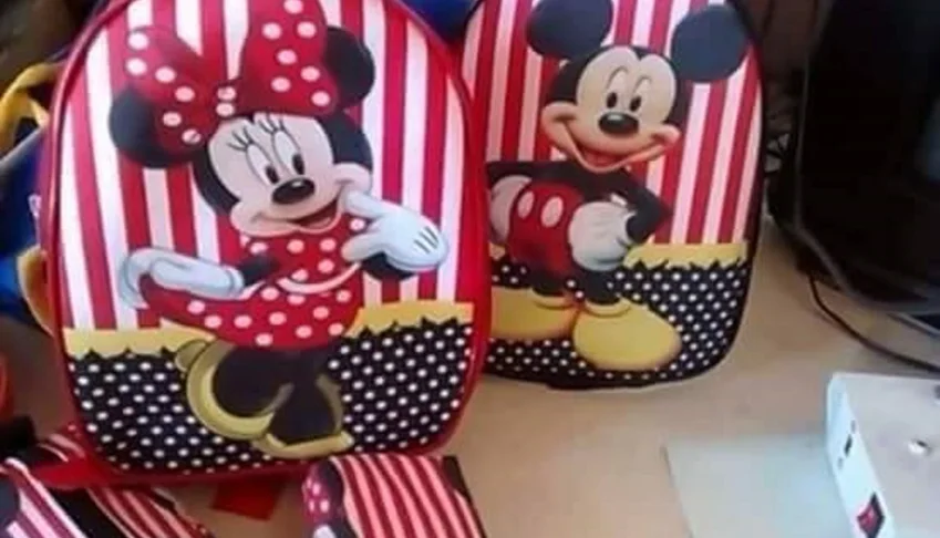 Mochila Minnie e Mickey Personalizada