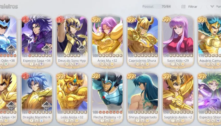 Vendo Conta Saint Seiya EX