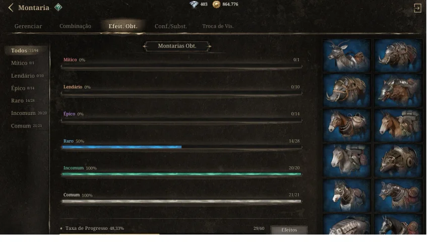 Lanceiro lvl 48 serv 101 bishop  16mont rara 14 visual raro