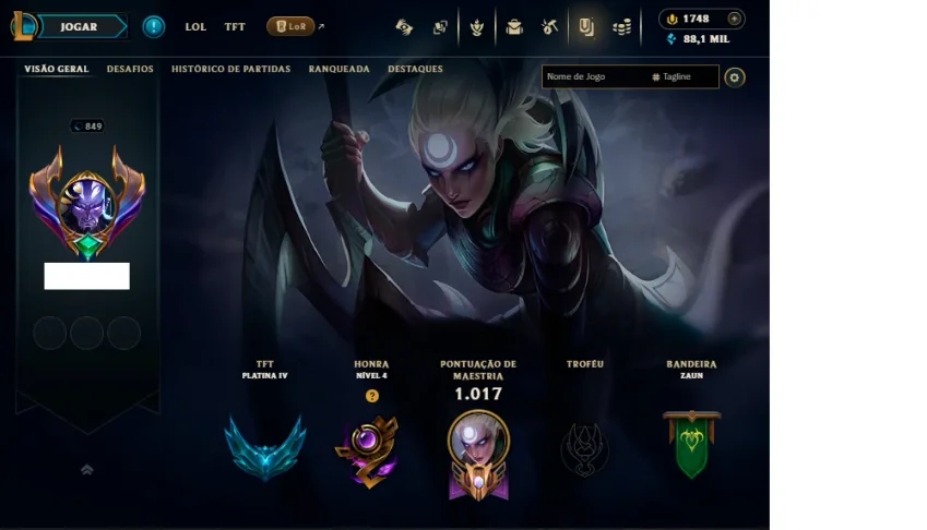 Conta Lol Br — 232 Skins | Lvl 849 | Todos Os Campeões 2017