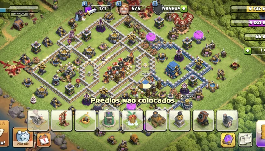 Conta Clash of Clans CV12 Quase Full – Falta Apenas Muros e