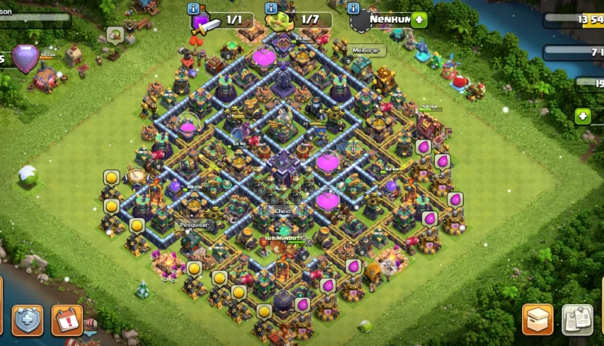 Clash of clans cv15 nível CV14 quase full