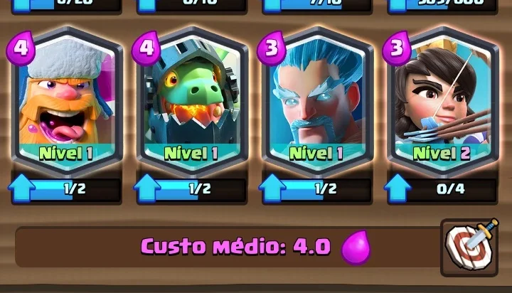Clash royale arena 9 ,com 4 lendárias, Princesa nvl2