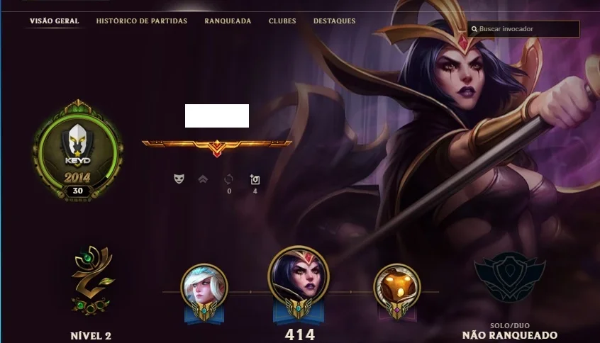 conta league of legends