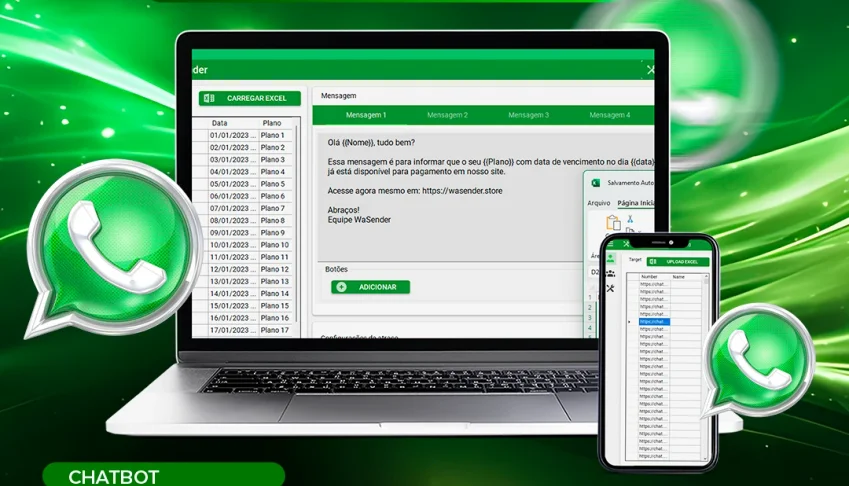Software Wasender Whats Em Massa + Chatbot 2024 REVENDA