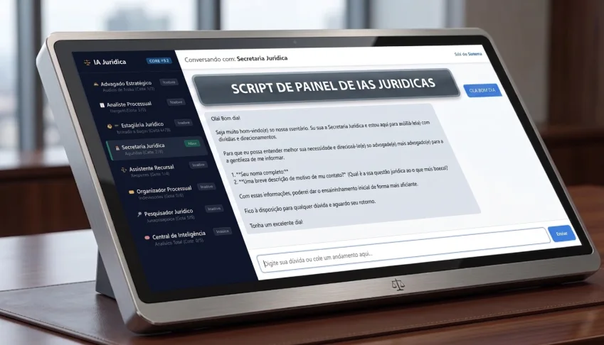Script Painel Ias Juridica Multiespecialista Para Advogados