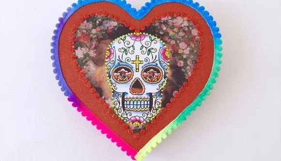 Quadro Box Caveira Mexicana 3