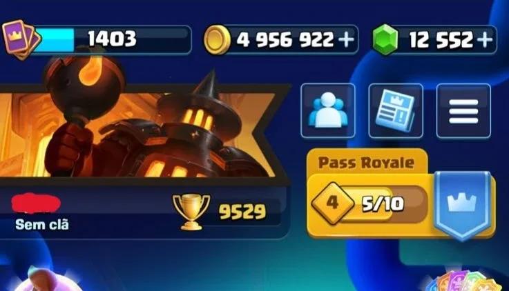 [ Clash Royale ] Conta 9.5K Troféus - 9 Anos De Conta