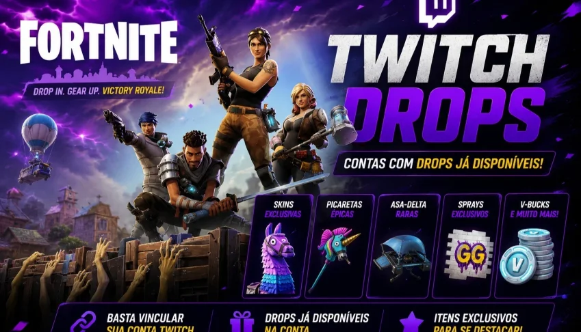Fortnite Twitch Drops Atualizados - Entrega Rapida