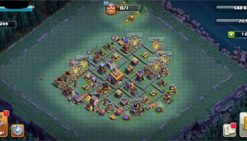 Clash of clans cv10 + 1k de gemas