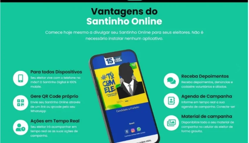 Script Santinho Político Digital Web (SAAS) Promoção!
