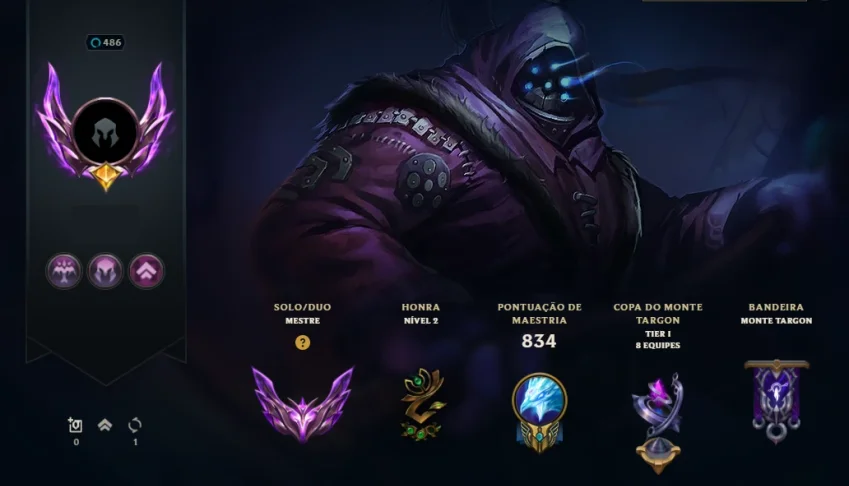 Conta de LOL, 500 skin, Master, all champions.