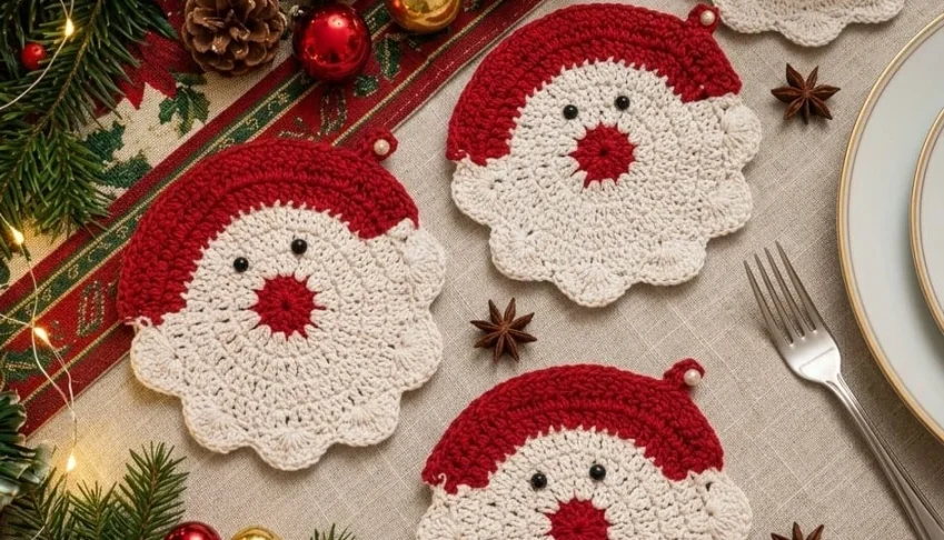 Porta copo Papai Noel - 15x15cm - kit 2 unidades