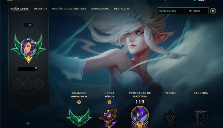 Conta Lol Esmeralda 4
