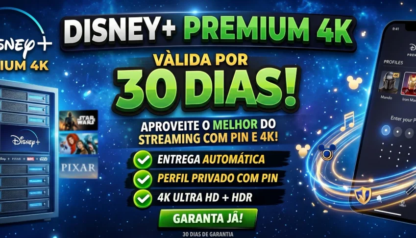 Disney+ Premium 4k - Perfil Privado Com Pin Exclusivo