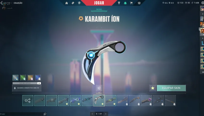 Conta Valorant MMR Imortal 1600 reais gastos