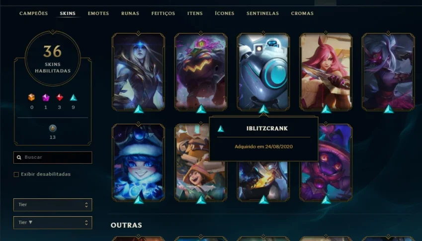 Vendo conta League of legends
