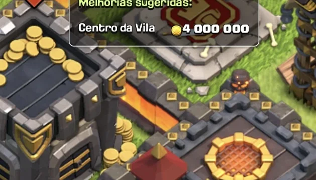 Clash of Clans cv 10 completo e 5500 gemas