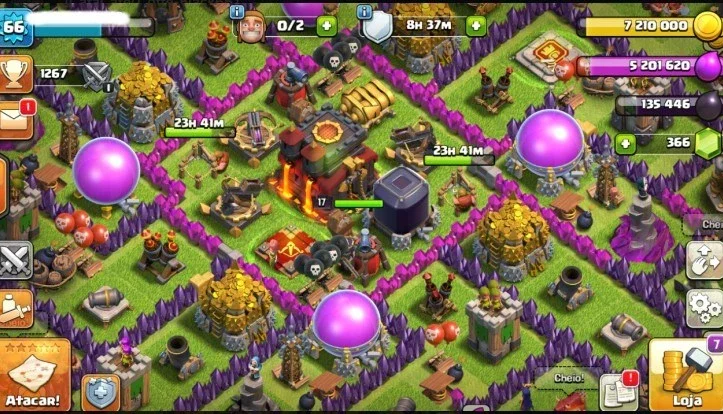 conta de clash of clans cv10 feita criada a muito tmp