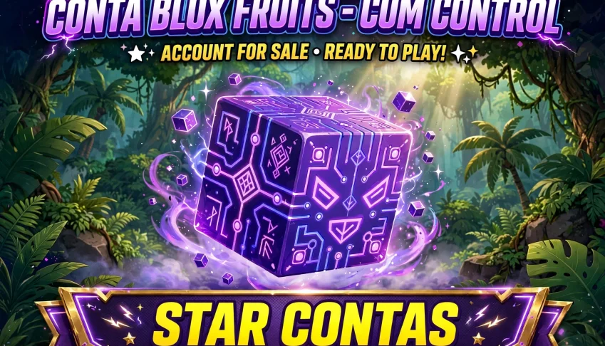 Conta Blox Fruits Level max com Control Equipada