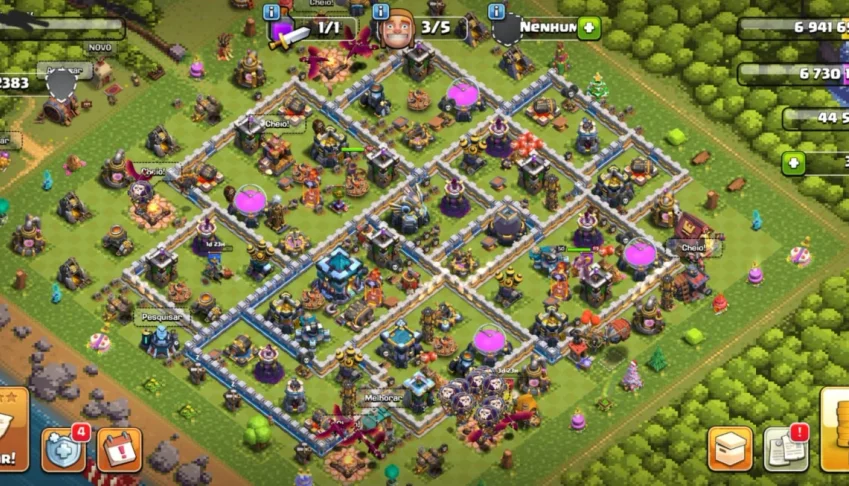 Conta clash of clans cv 13