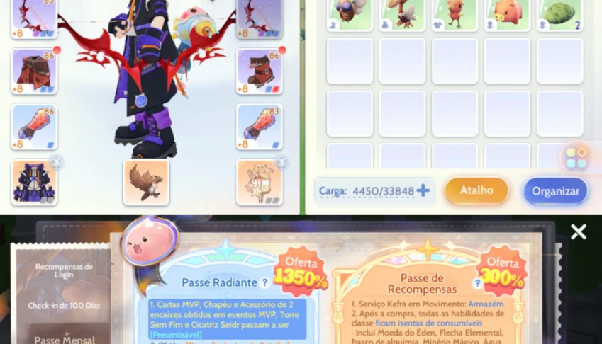 Contas 150k de poder , (Ragnarok Origin: Classic)