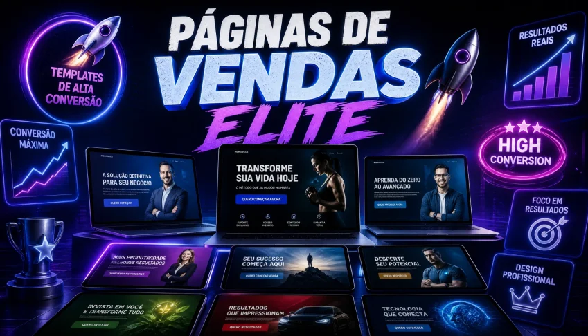 Paginas de Vendas - Templates Profissionais + Pack de Sites