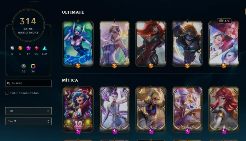 conta do lol