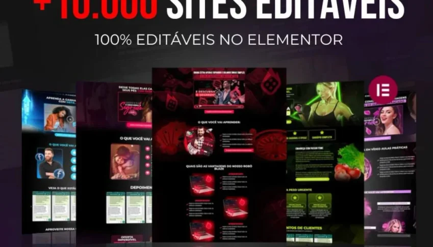 Pack +10.000 Sites Editaveis Elementor Premium 2025