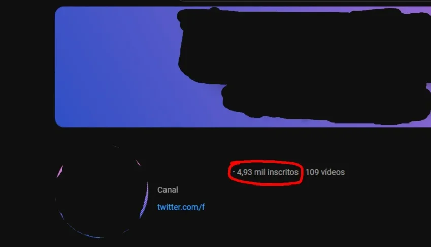 Canal Youtube 5K Inscritos