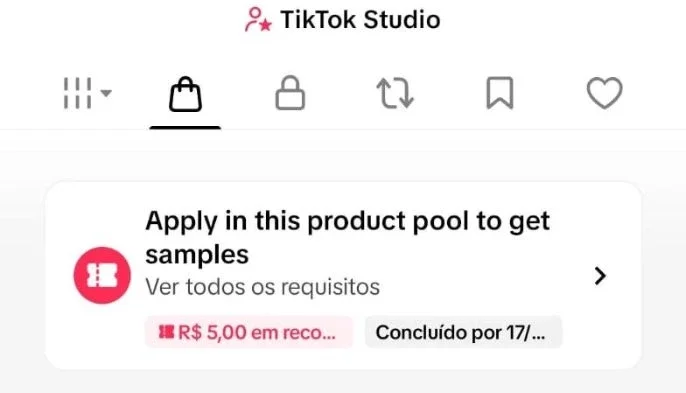 Conta Do Tiktok Com Shop Ativo +1K Seguidores, Lives Ativas