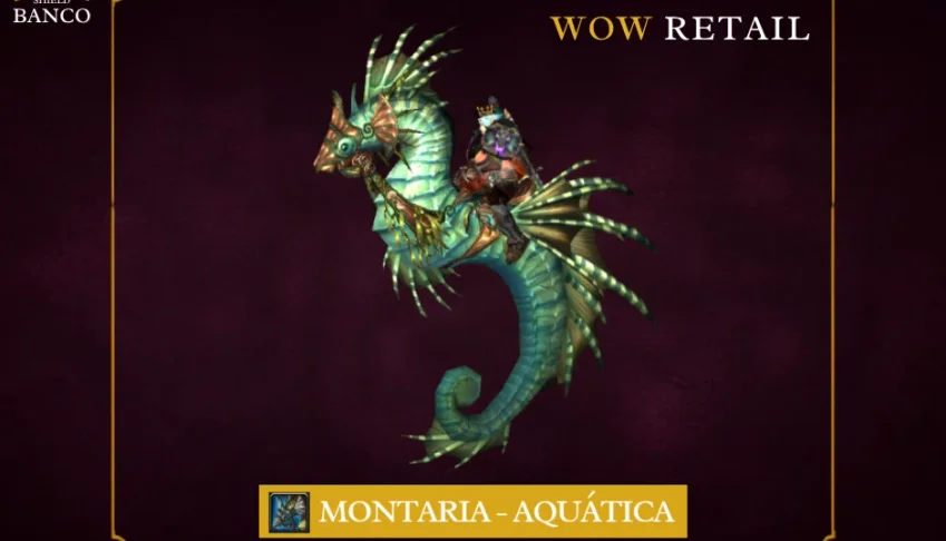 Montaria Wow - Seahorse (Montaria aquática)