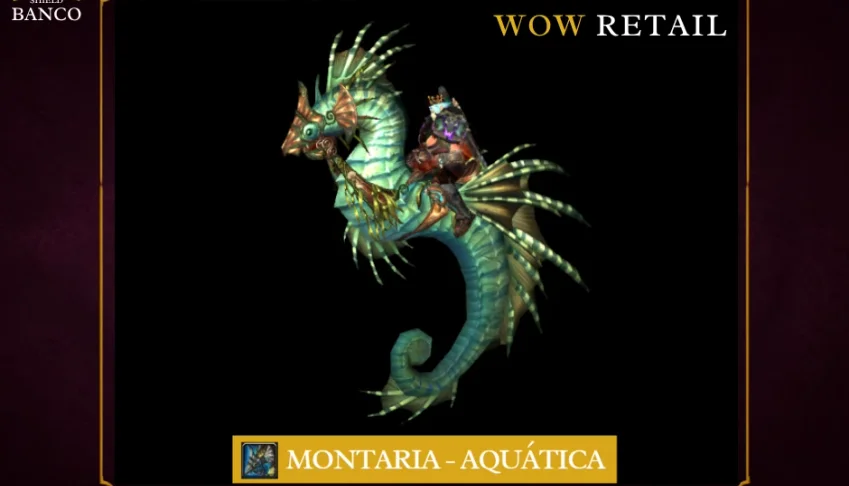 Montaria Wow - Seahorse (Montaria aquática)