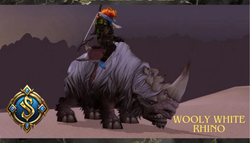 Rinoceronte Branco Lanoso WOW