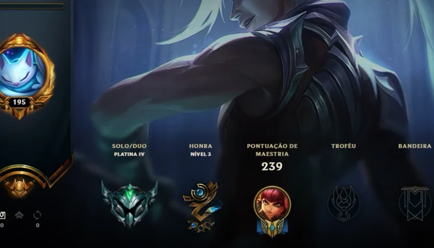LOL PLAT IV 2 skin ult ( sona e lux ) + 30 brindes 80 champs