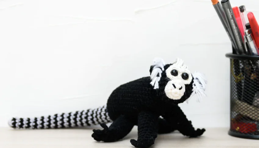 Sagui Grande em amigurumi