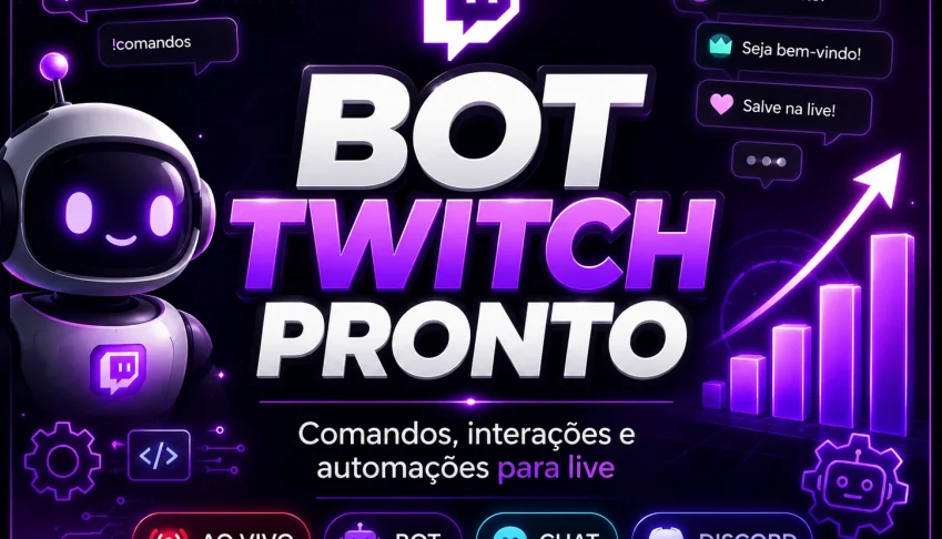 Bot Twitch com Comandos Pronto