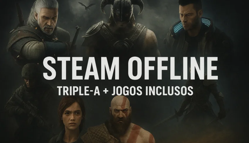 Steam Offline Os Melhores Triple-A! +Jogos Inclusos!