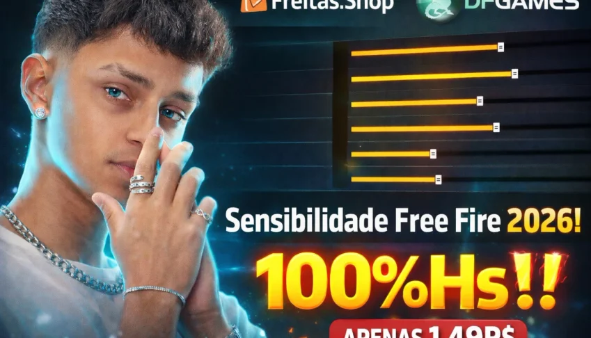 Sensibilidade FreeFire (Vão Te Chamar De Hack!!) 100%Hs‼