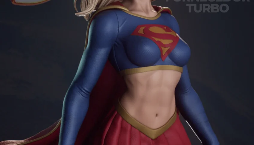 Supergirl 3D - Arquivo .Stl Para Impressão 3D