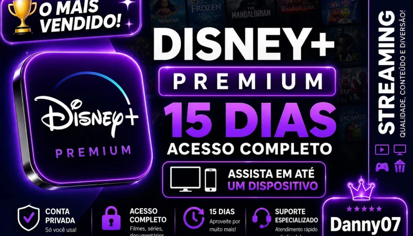 Disney Premium | Tela Privada Exclusiva - 15 Dias