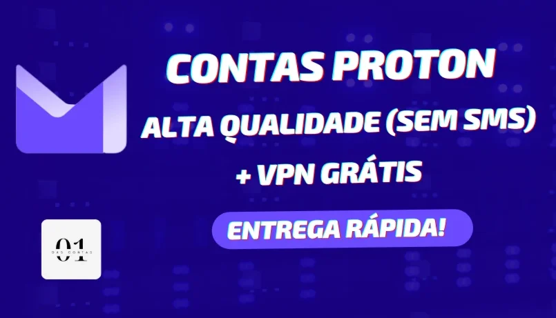 [MAIS VENDIDO] CONTAS PROTON NOVAS + VPN GRÁTIS + SEM SMS