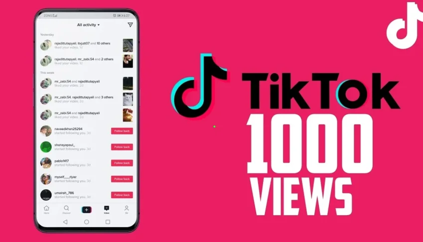 Tiktok 1000 Views + 100 Compartilhamentos + 100 Favoritos ON