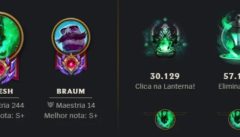 Conta 2014 Mono Thresh 2.8M, D4 Ex Mestre - Muitas Skins