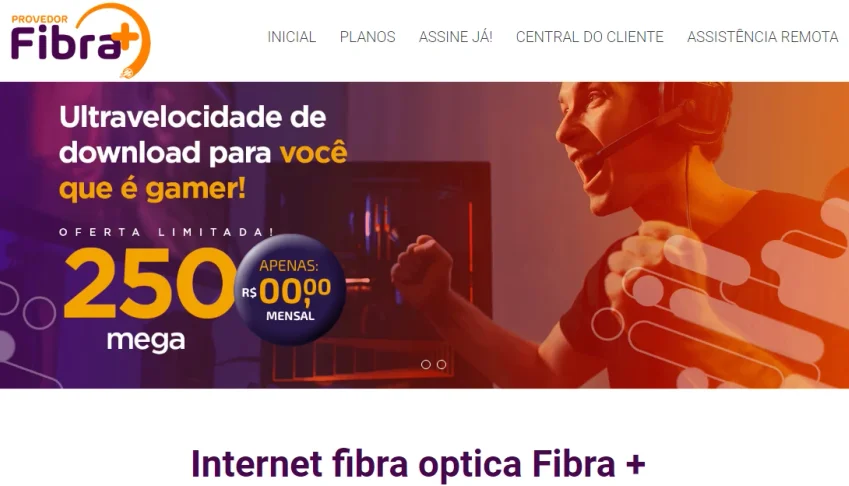 Site pronto Provedor de internet em PHP modelo 1